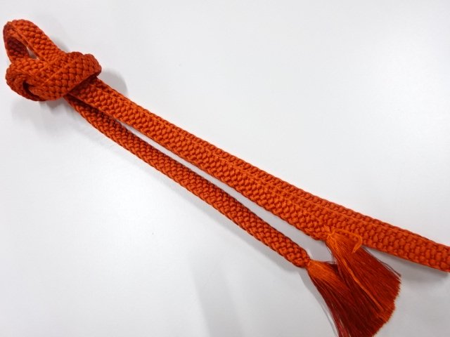 JAPANESE KIMONO / HAND-TIED OBIJIME CORD